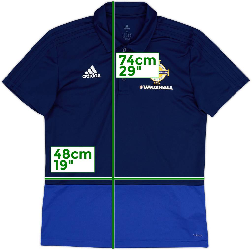 2017-18 Northern Ireland adidas Polo Shirt - 10/10 - (M)