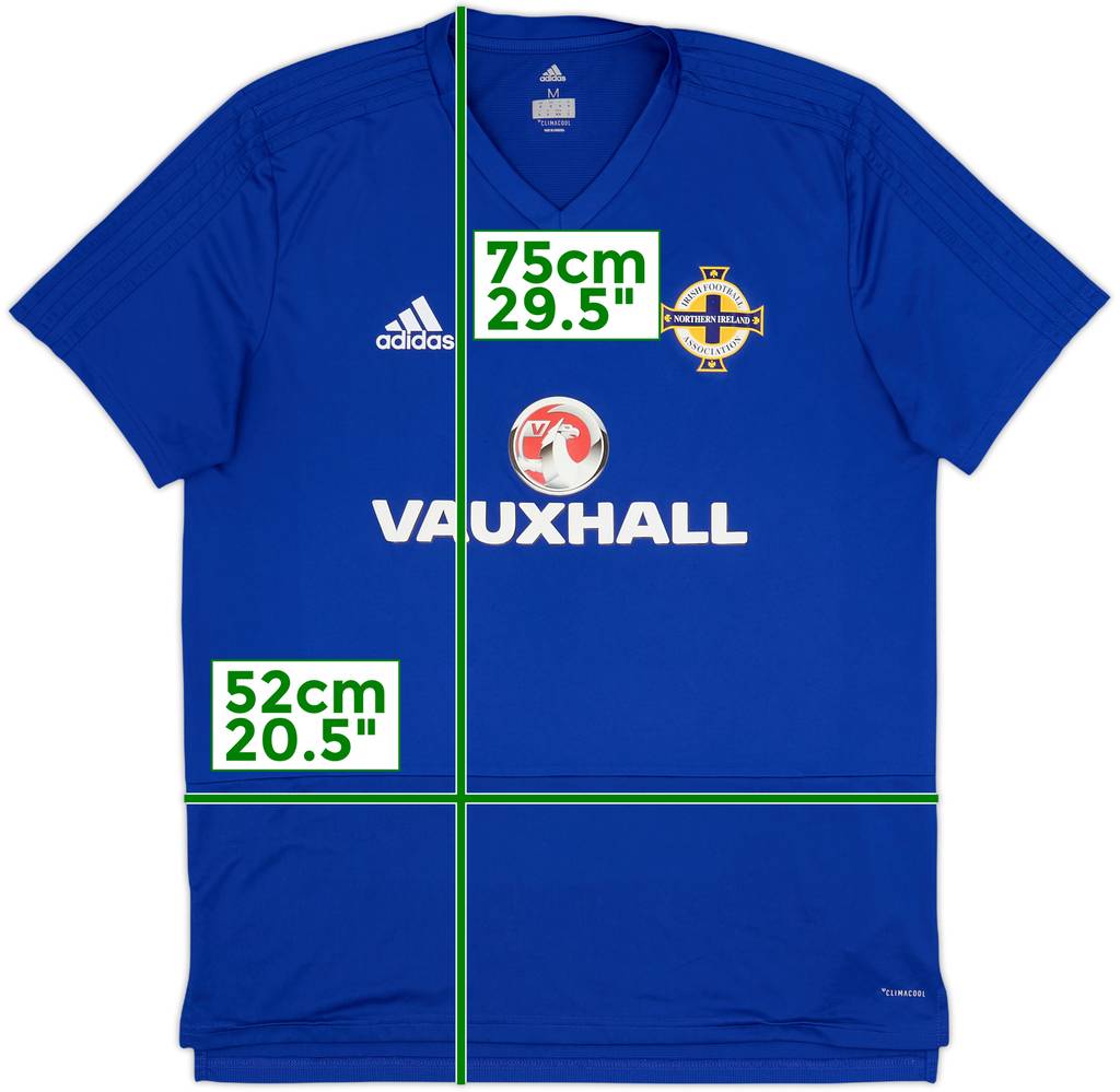 2017-18 Northern Ireland adidas Training Shirt - 9/10 - (M)