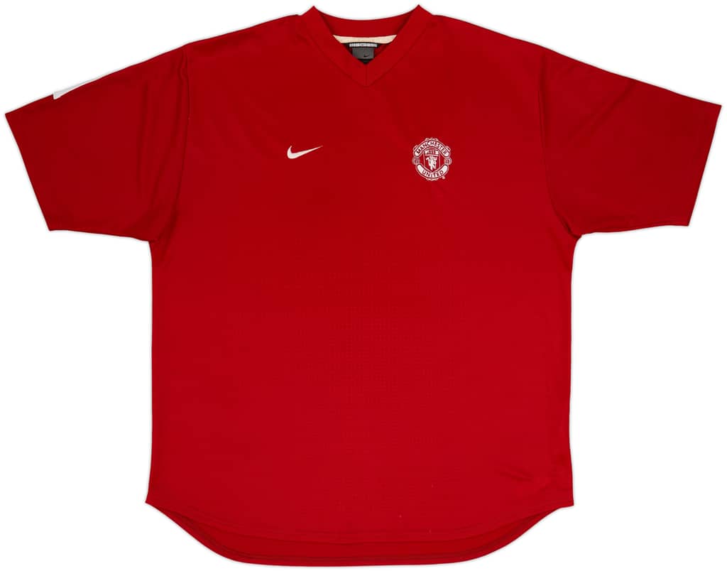 2002-03 Manchester United Nike Training Shirt - 9/10 - (XL)