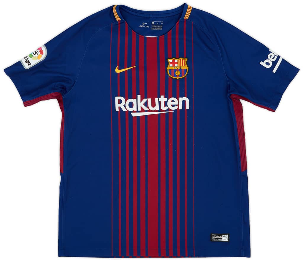 2017-18 Barcelona Home Shirt - 6/10 - (XL.Boys)