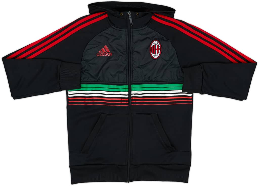 2011-12 AC Milan adidas Hooded Track Jacket - 8/10 - (S)