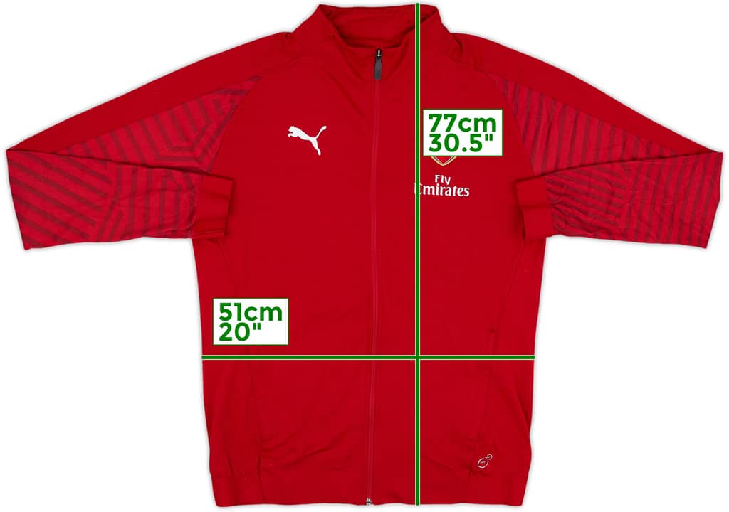 2017-18 Arsenal Puma Track Jacket - 7/10 - (M)
