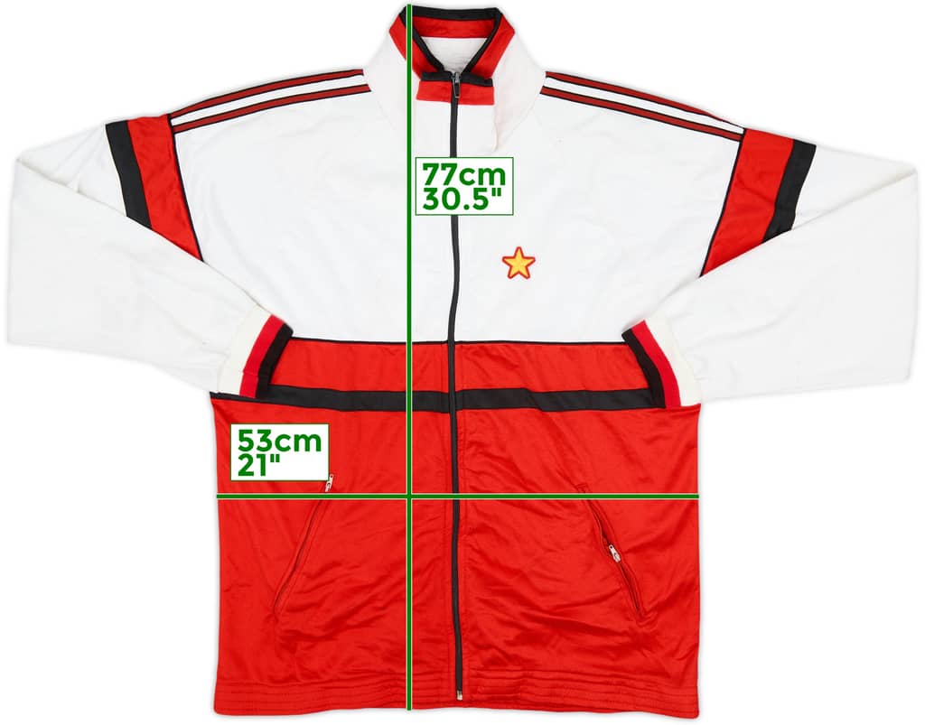 1990-92 AC Milan adidas Track Jacket - 5/10 - (L)