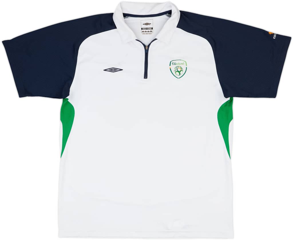 2008-09 Ireland Umbro 1/4 Zip Polo Shirt - 7/10 - (L)