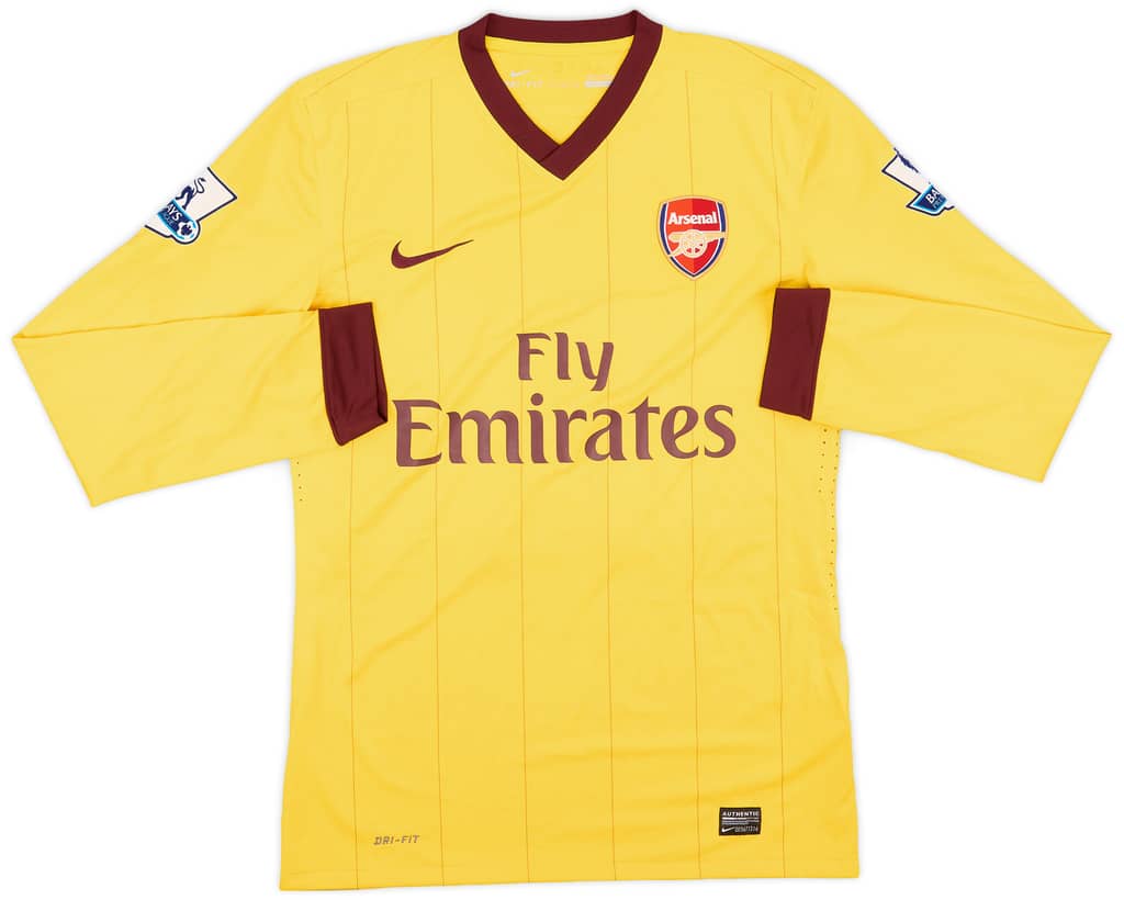 2010-11 Arsenal Match Issue Away L/S Shirt Vela #11