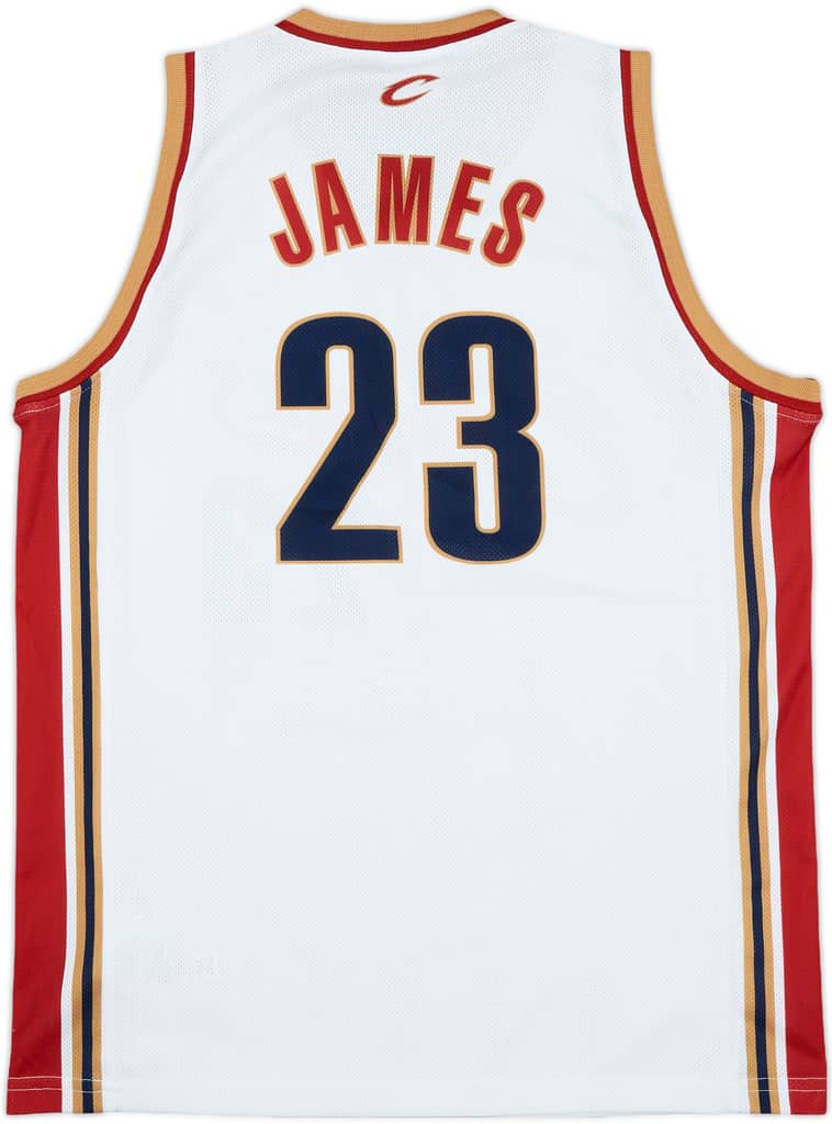 2003-10 Cleveland Cavaliers James #23 Champion Home Jersey - 9/10 - (L)