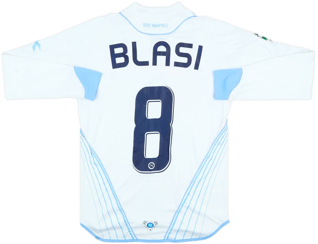 2007-08 Napoli Match Issue Third L/S Shirt Blasi #8