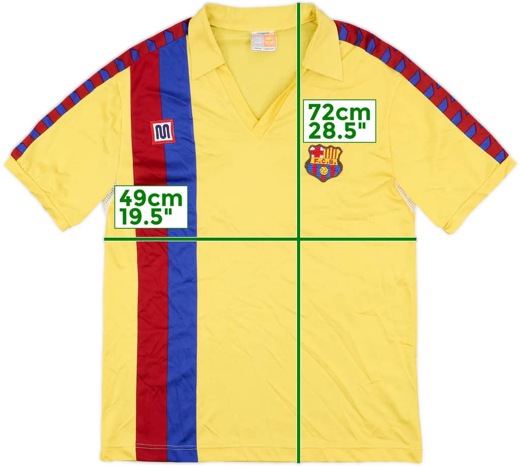 1984-89 Barcelona Away Shirt - 10/10 - (M)