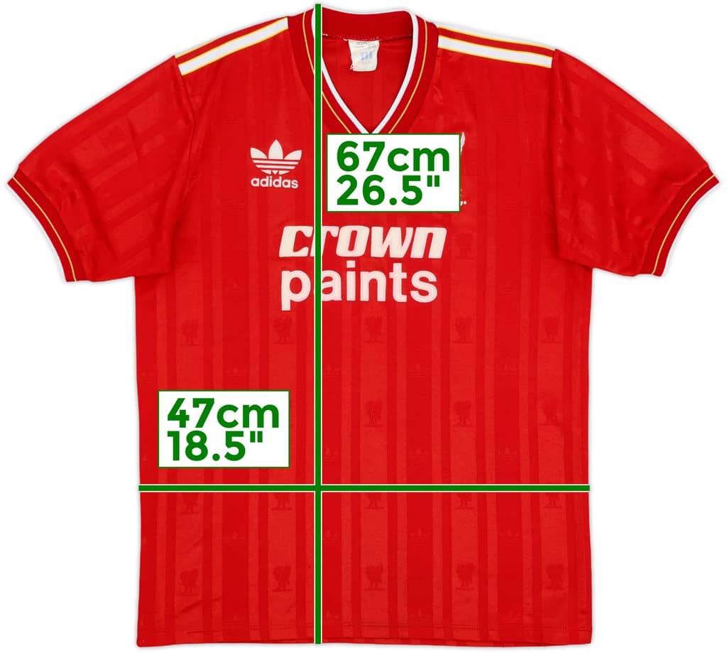 1985-87 Liverpool Home Shirt - 8/10 - (M)