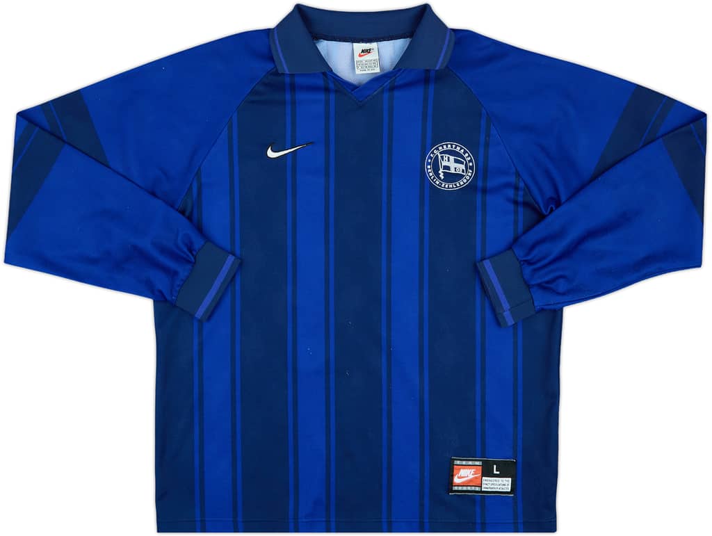 1997-98 Hertha Zehlendorf Match Issue Home L/S Shirt #11