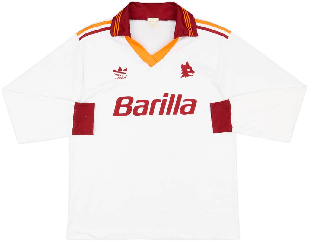 1991-92 Roma Away L/S Shirt - 6/10 - (L)