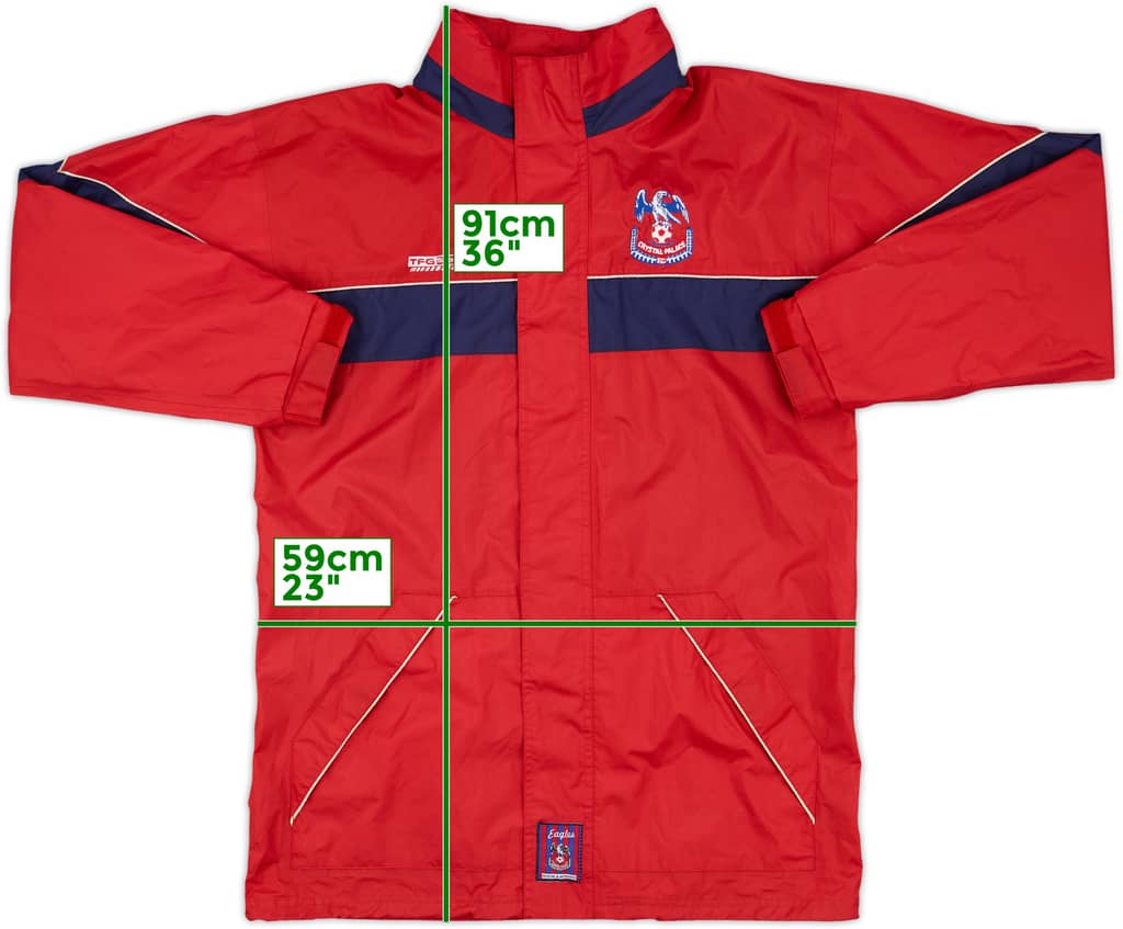 1999-00 Crystal Palace TFG Sports Hooded Rain Jacket - 8/10 - (S)