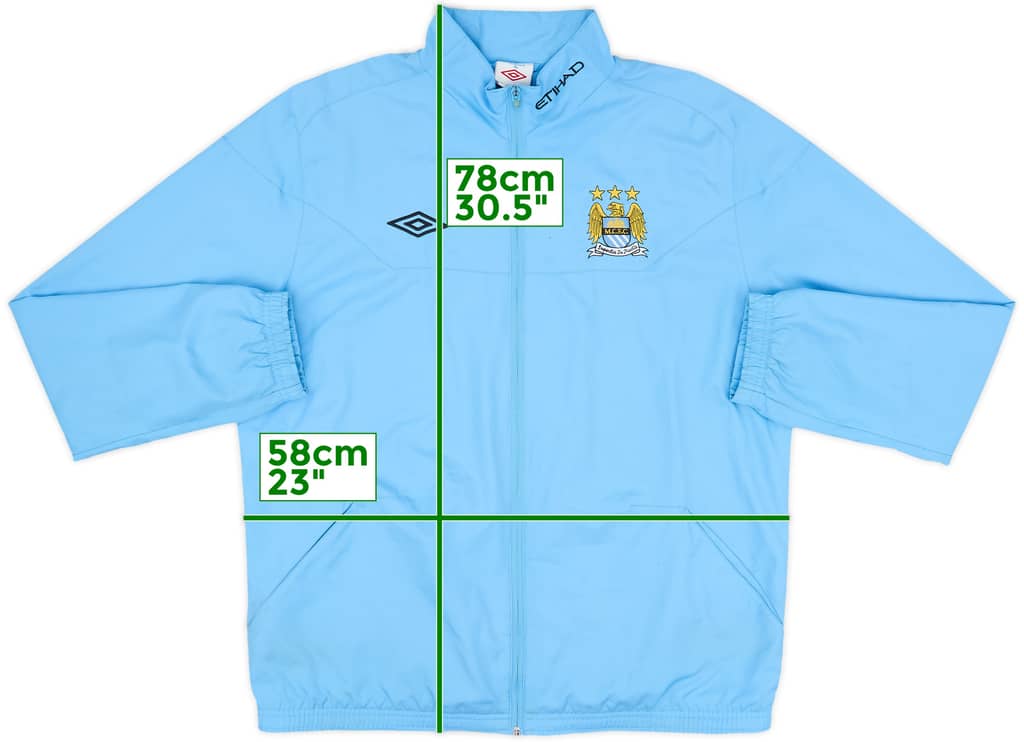 2010-11 Manchester City Umbro Track Jacket - 7/10 - (L)
