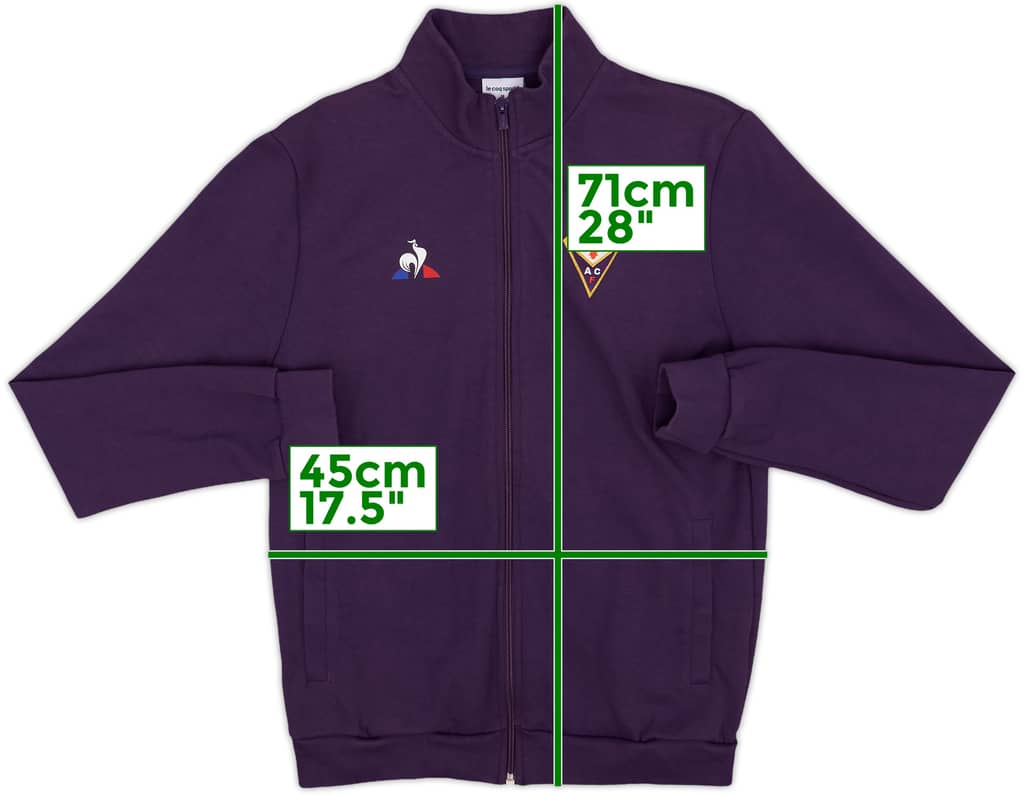 2018-19 Fiorentina Le Coq Sportif Track Jacket - 8/10 - (M)