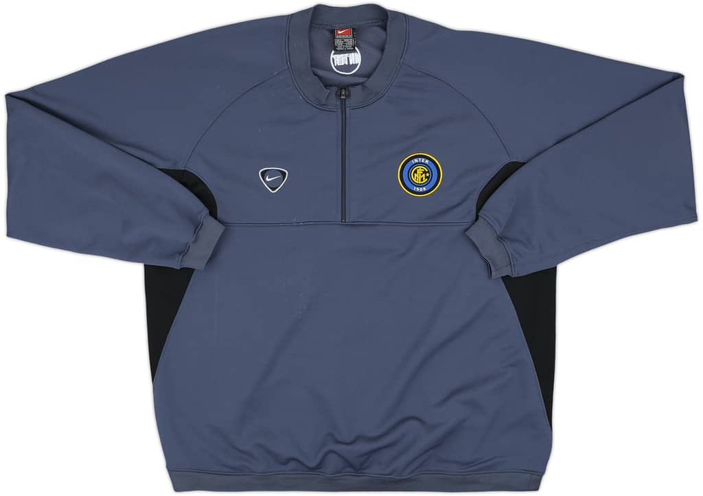 2000-01 Inter Milan Nike 1/4 Zip Sweat Top - 5/10 - (XL)