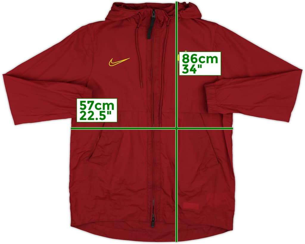 2019-20 Roma Nike Hooded Rain Jacket - 9/10 - (M)