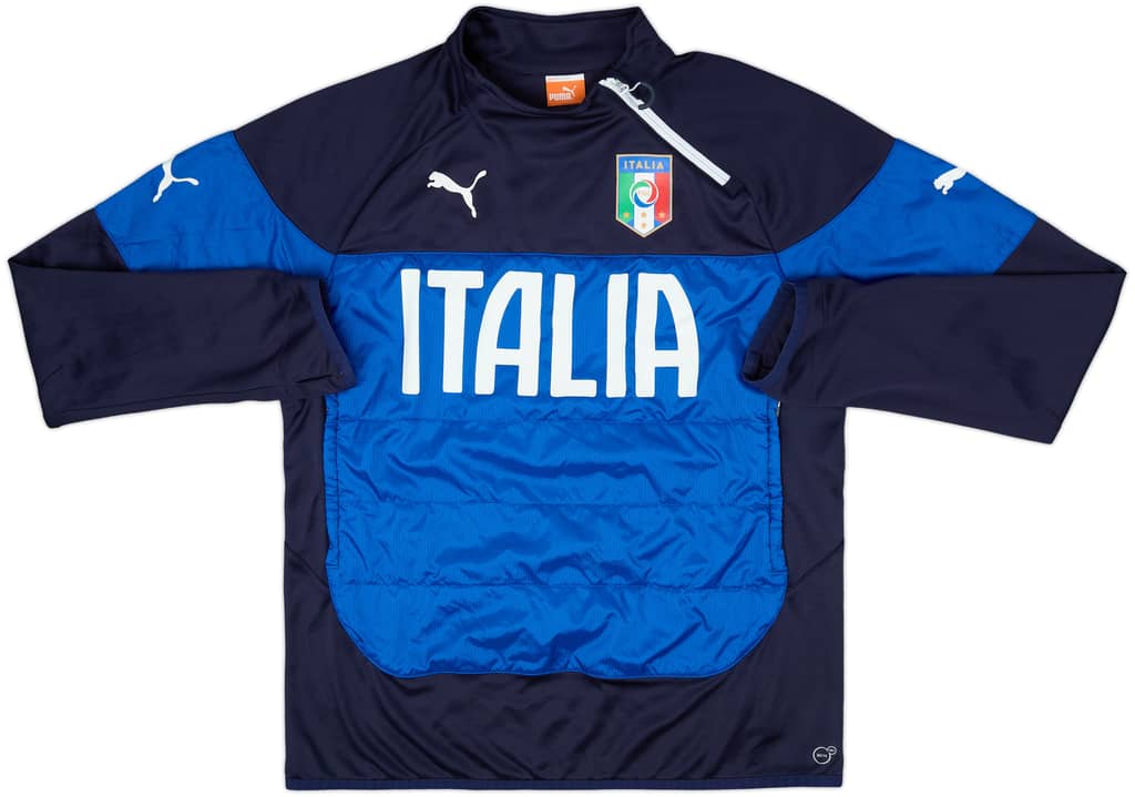 2014-15 Italy Puma 1/4 Zip Training Top - 8/10 - (L)