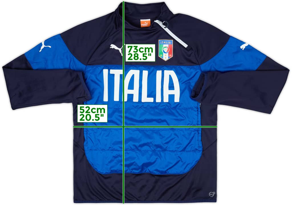 2014-15 Italy Puma 1/4 Zip Training Top - 8/10 - (L)