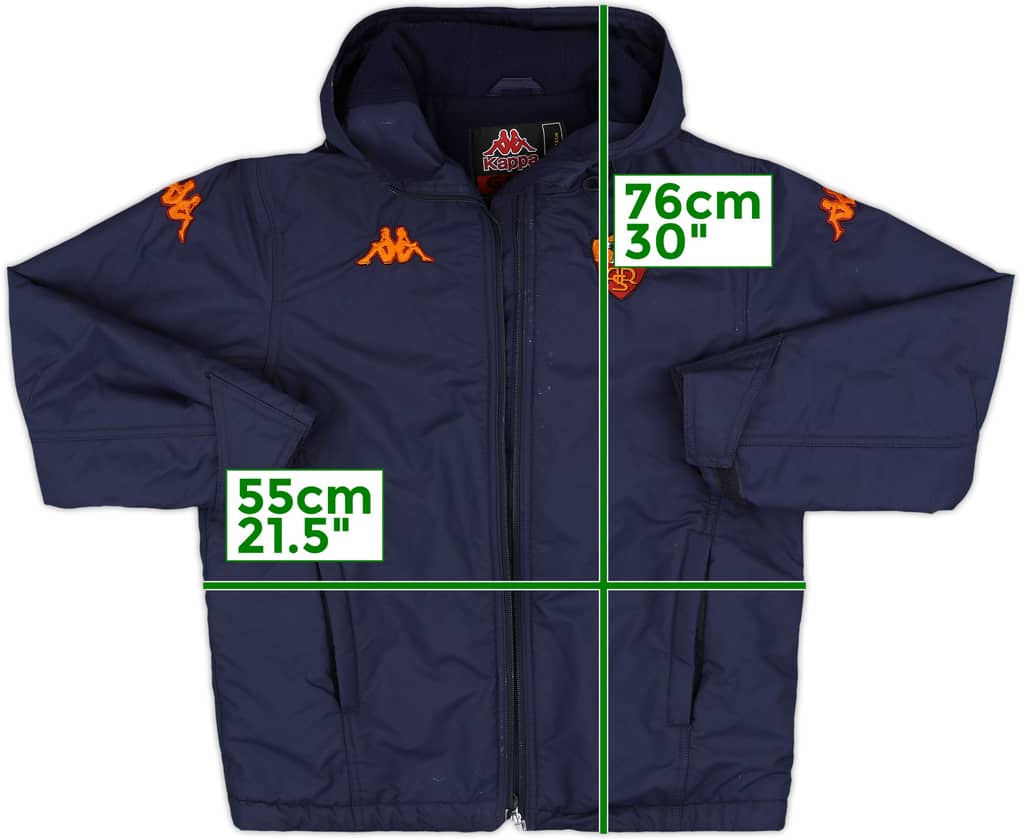 2000-01 Roma Kappa Padded Bench Coat - 3/10 - (XL.Boys)