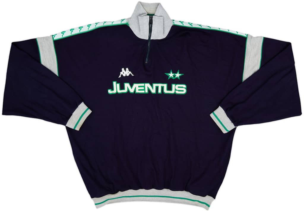 1989-90 Juventus Kappa 1/4 Zip Sweat Top - 7/10 - (XL)