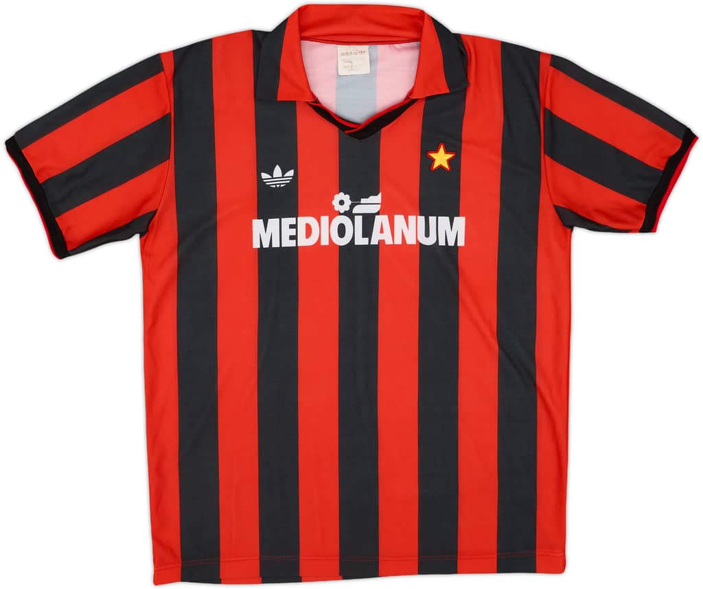 1990-91 AC Milan Home Shirt - 9/10 - (L)