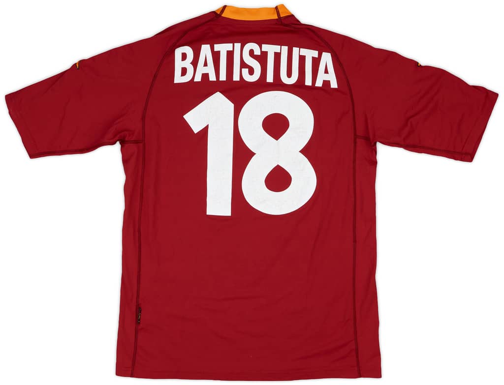 2000-01 Roma Home Shirt Batistuta #18 - 5/10 - (XXL)