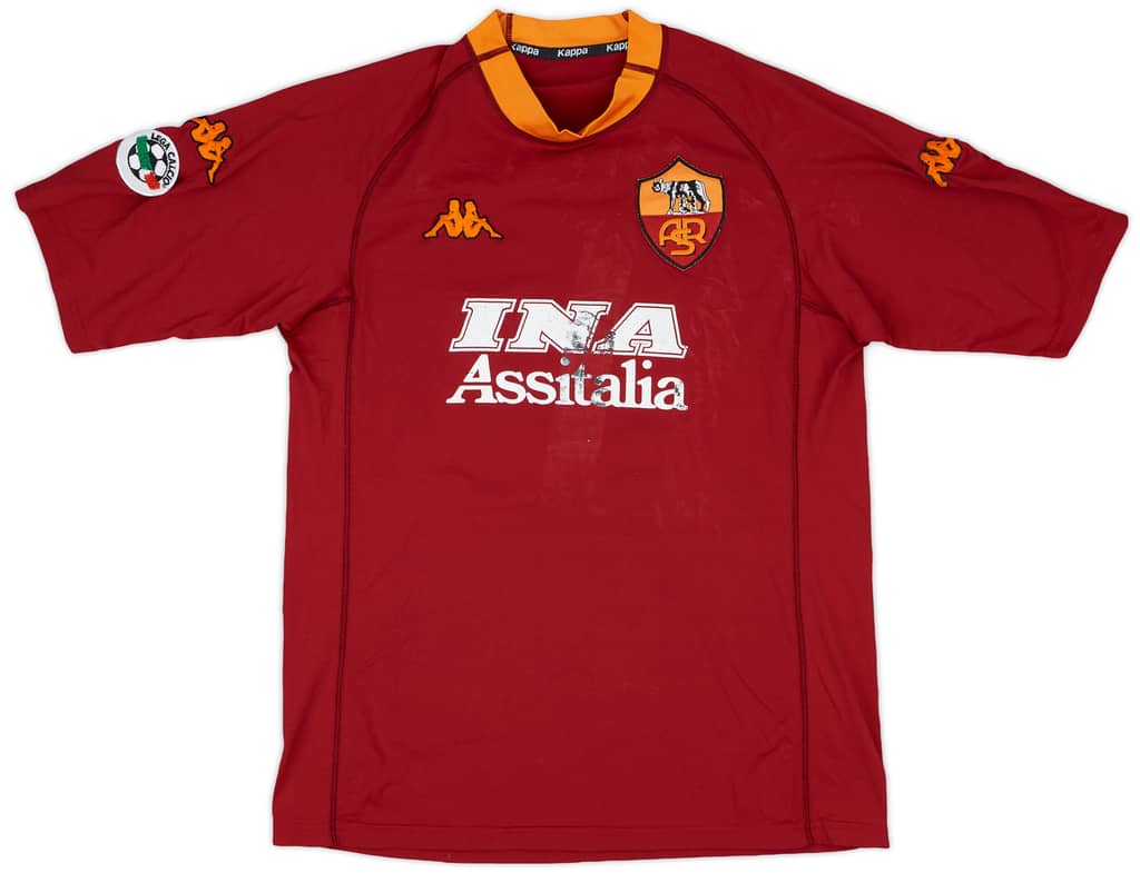 2000-01 Roma Home Shirt Batistuta #18 - 5/10 - (XXL)