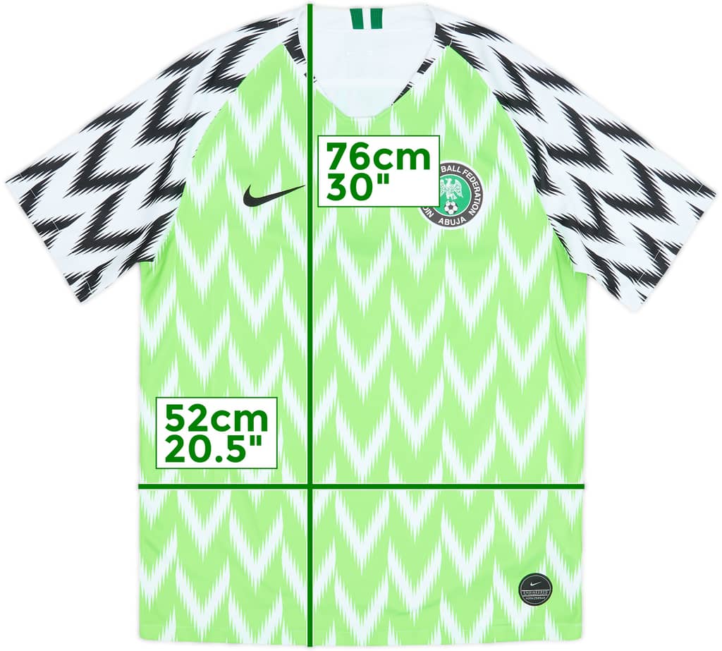 2018-19 Nigeria Home Shirt - 9/10 - (M)
