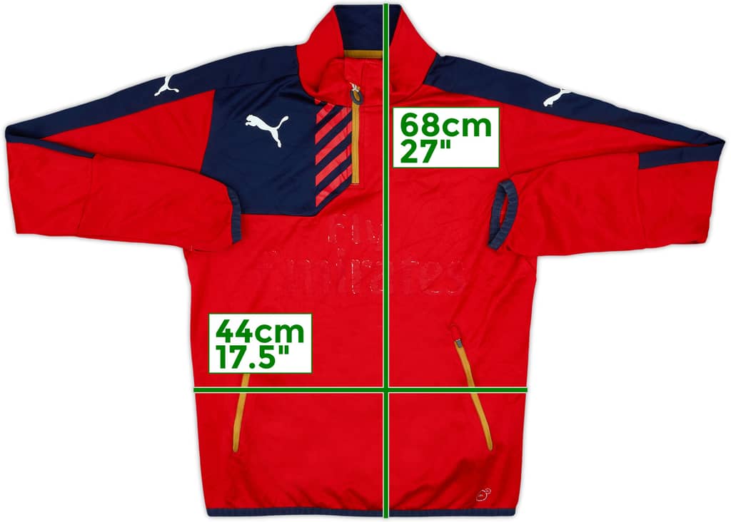2015-16 Arsenal Puma 1/4 Zip Drill Top - 3/10 - (S)