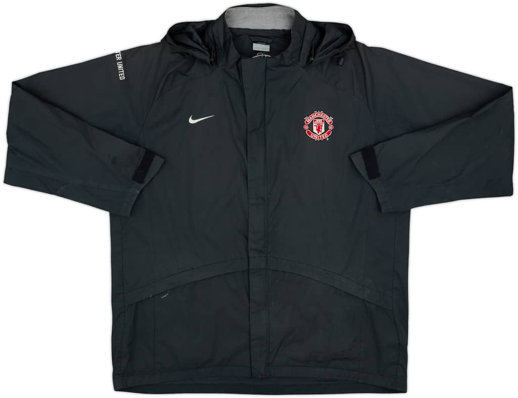 2010-11 Manchester United Nike Hooded Rain Jacket - 5/10 - (M)