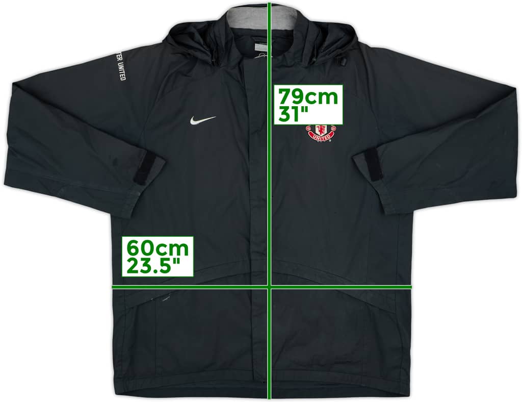 2010-11 Manchester United Nike Hooded Rain Jacket - 5/10 - (M)