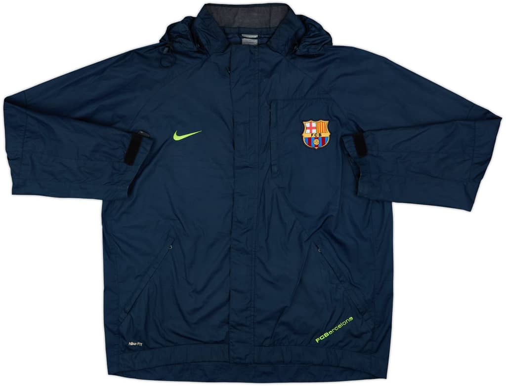 2007-08 Barcelona Nike Hooded Rain Jacket - 6/10 - (L)