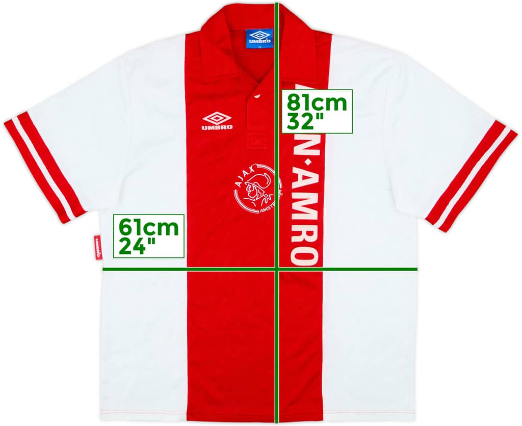 1993-94 Ajax Home Shirt - 8/10 - (XL)