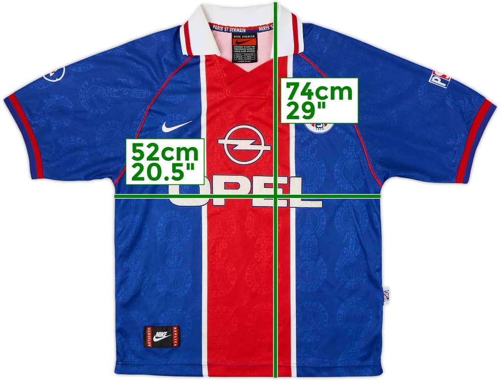 1996-97 Paris Saint-Germain Home Shirt - 8/10 - (M)