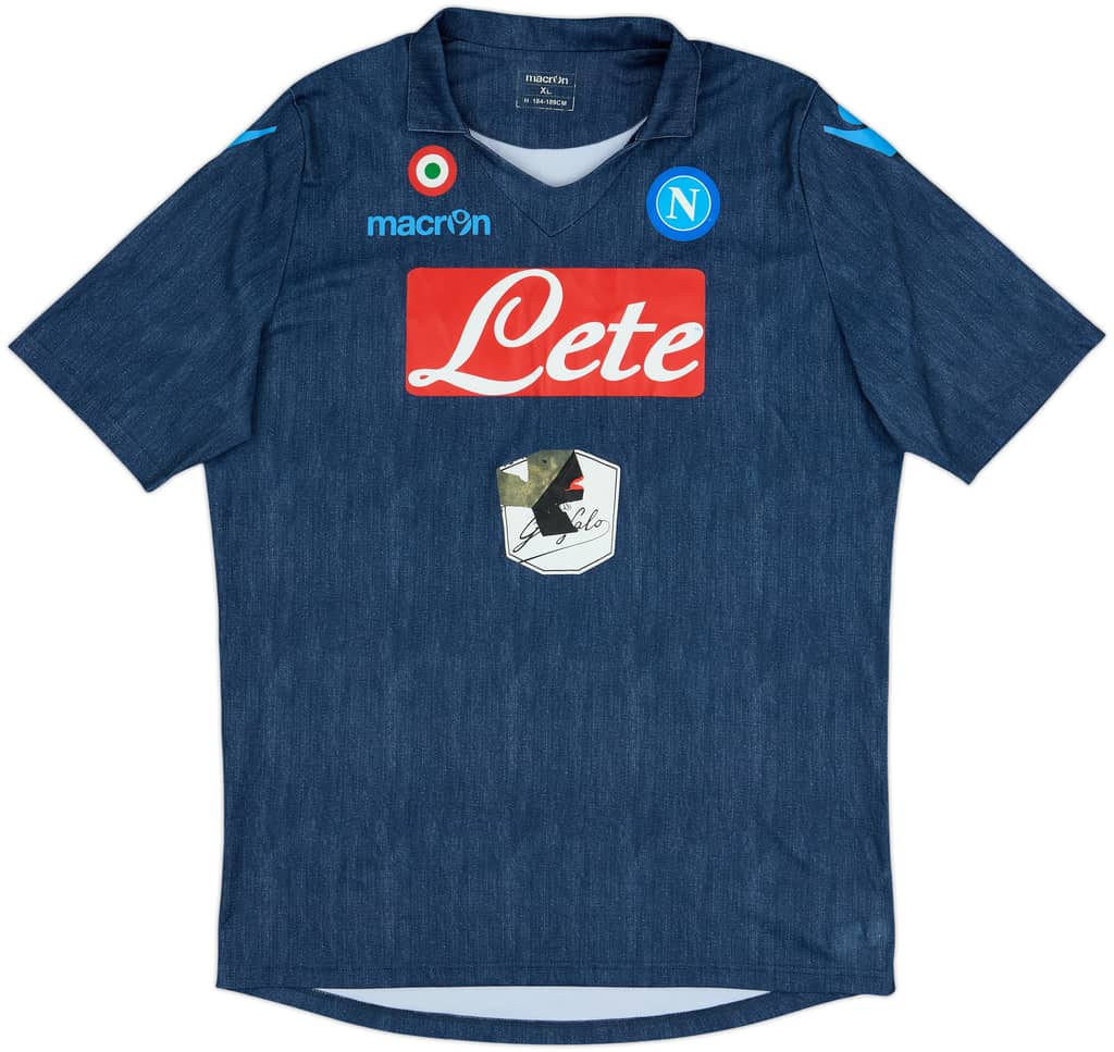 2014-15 Napoli Away Shirt - 4/10 - (XL)