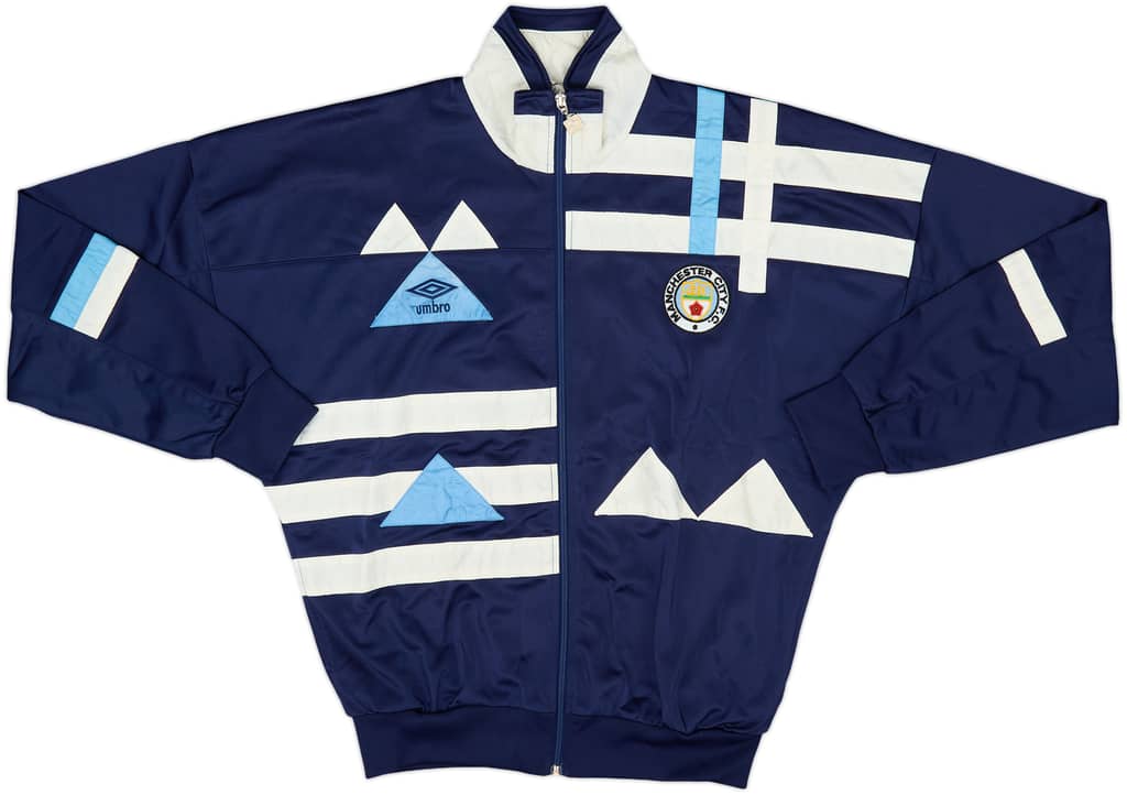 1991-92 Manchester City Umbro Track Jacket - 7/10 - (M)