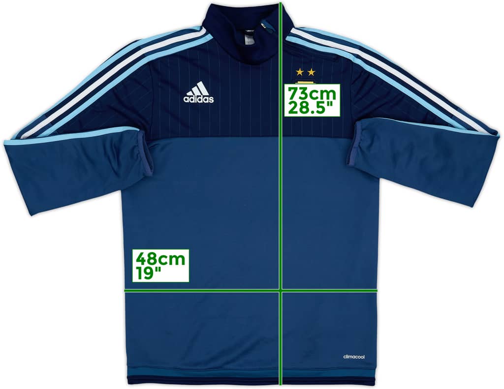 2014-15 Argentina adidas 1/4 Zip Training Top - 8/10 - (S)