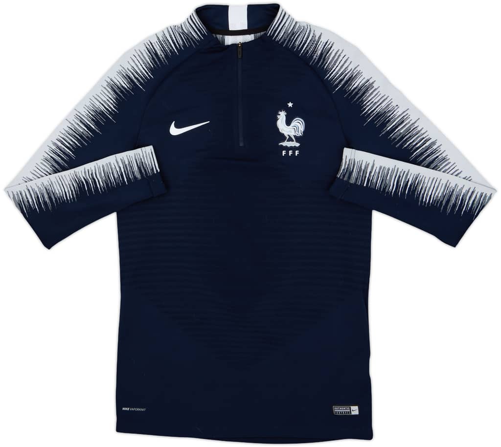 2018-19 France Nike Vaporknit 1/4 Zip Drill Top - 6/10 - (S)