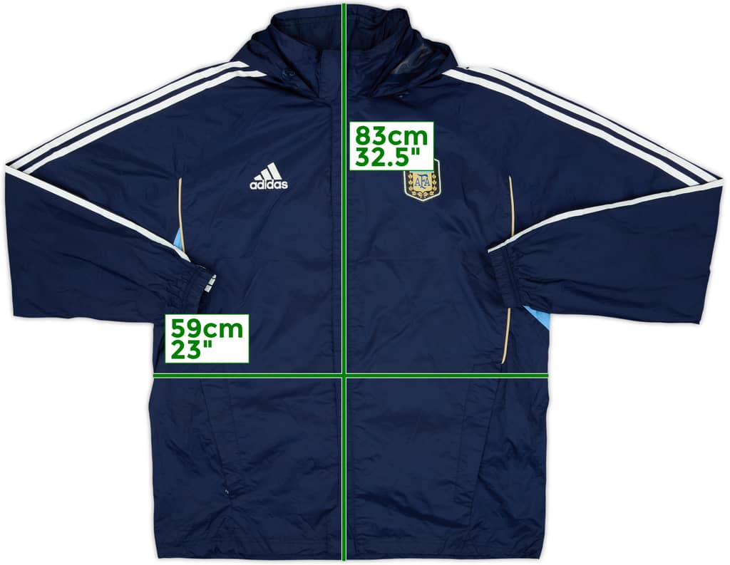 2011-12 Argentina adidas Hooded Rain Jacket - 7/10 - (L/XL)