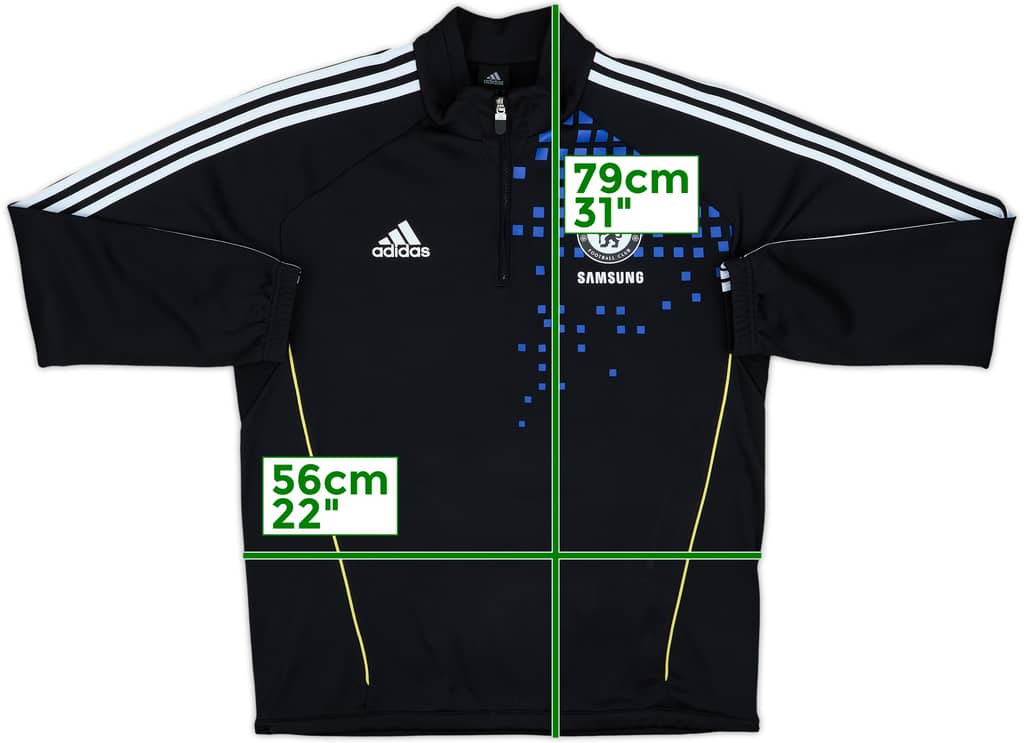 2011-12 Chelsea adidas 1/4 Zip Drill Top - 8/10 - (L)