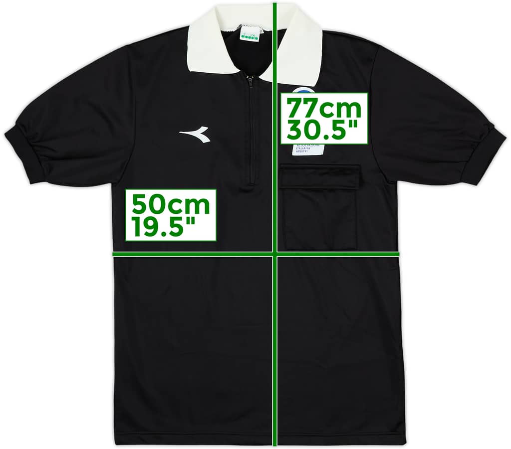 1990s Italy FIGC Diadora Referee Shirt - 9/10 - (M)