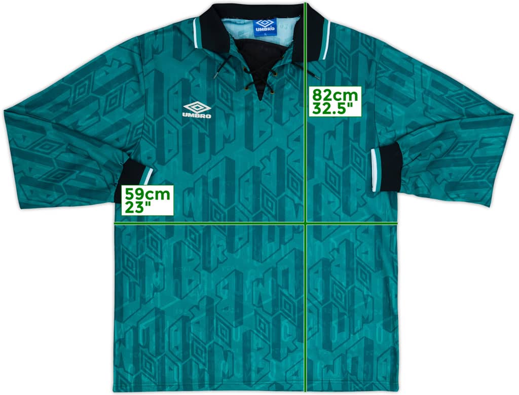 1990s Umbro Template L/S Shirt - 9/10 - (XL)