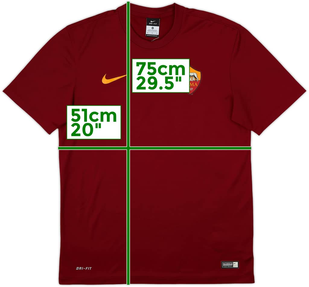 2014-15 Roma Basic Home Shirt - 8/10 - (M)