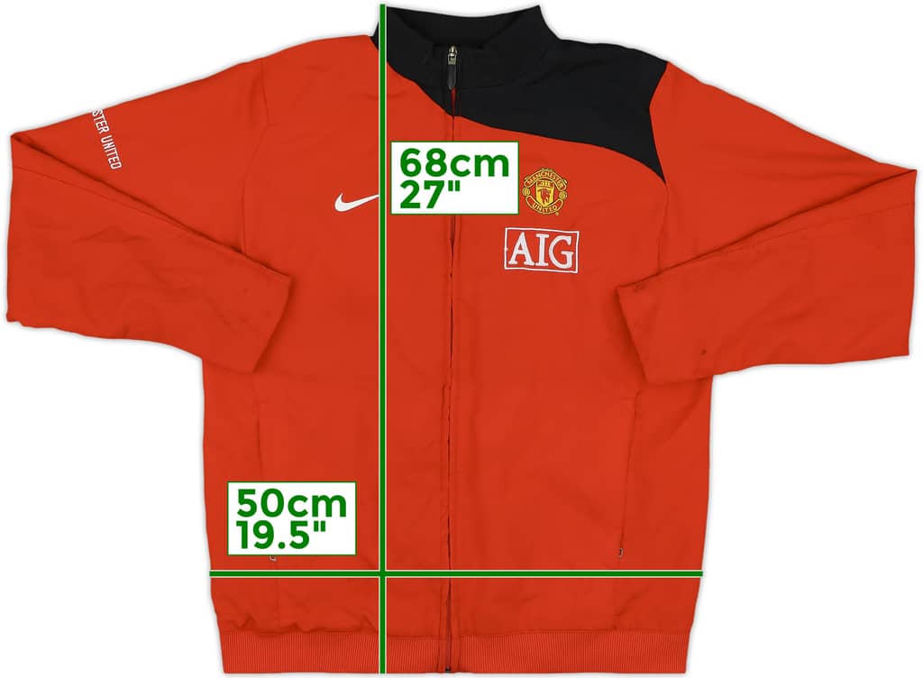 2008-09 Manchester United Nike Track Jacket - 8/10 - (XL.Boys)