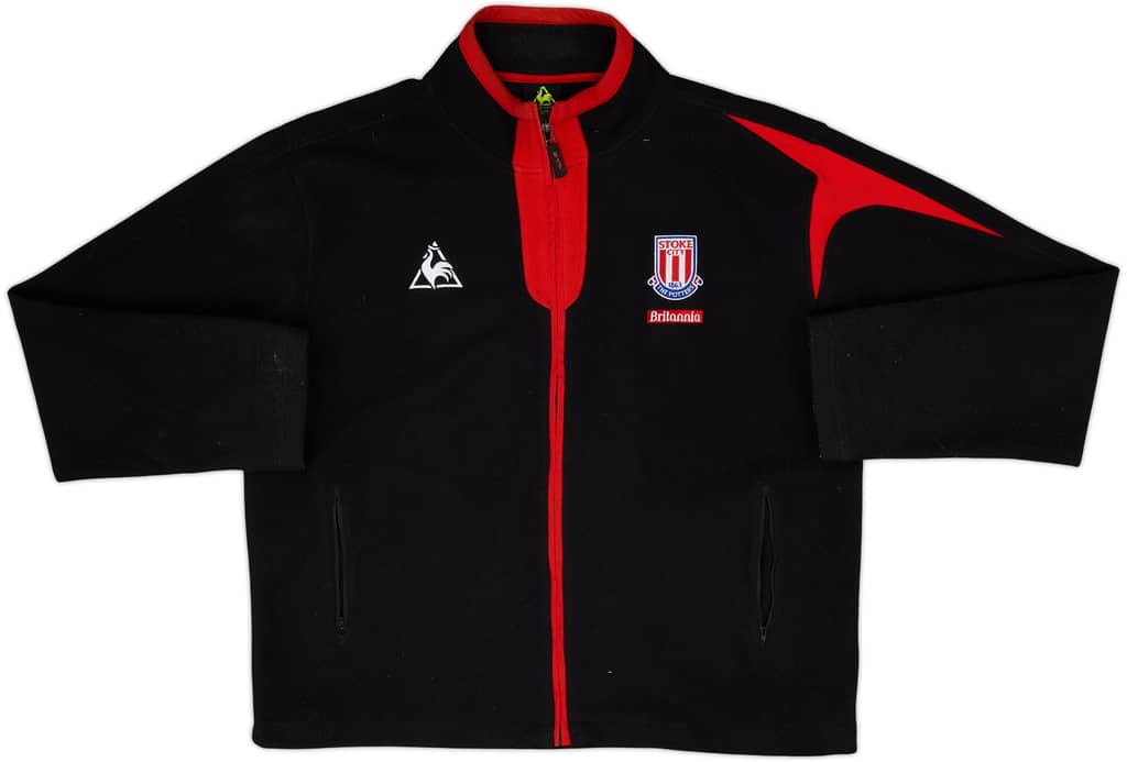 2009-10 Stoke City Le Coq Sportif Fleece Track Jacket - 9/10 - (XXL)