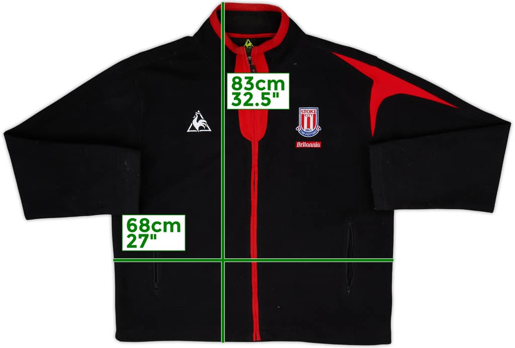 2009-10 Stoke City Le Coq Sportif Fleece Track Jacket - 9/10 - (XXL)