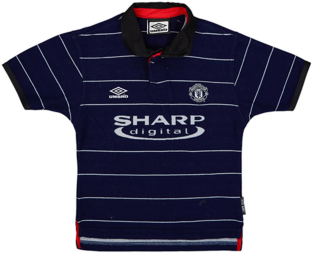 1999-00 Manchester United Away Shirt - 8/10 - (S.Boys)