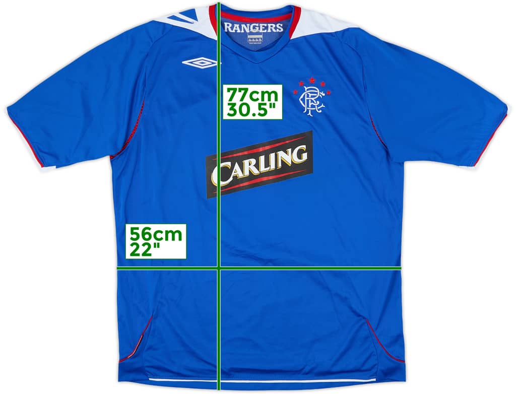 2006-07 Rangers Home Shirt - 6/10 - (XL)