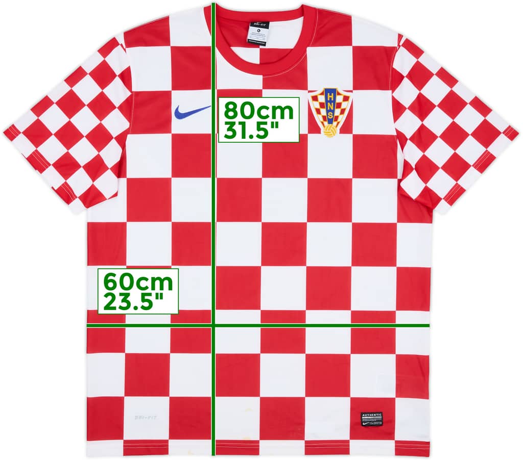 2012-14 Croatia Basic Home Shirt - 9/10 - (XL)