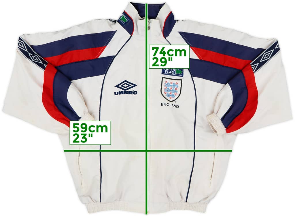1998-00 England Umbro Track Jacket - 7/10 - (S)